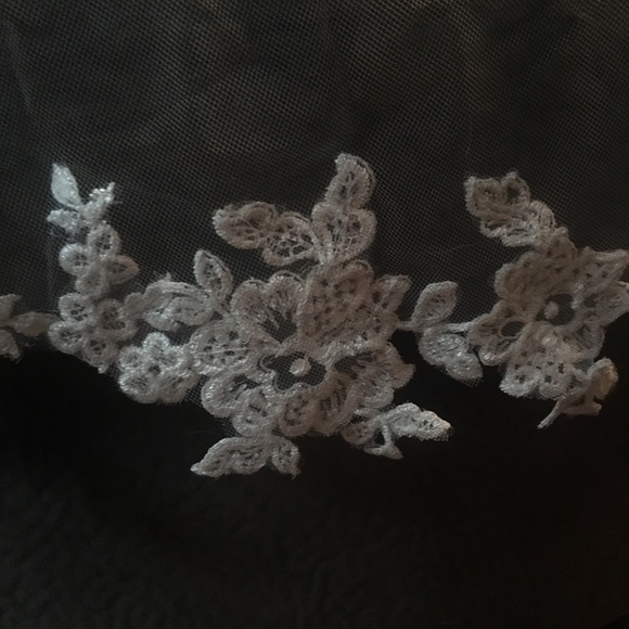 SOLD Boho Floral Wedding Veil - Picture 2 of 5